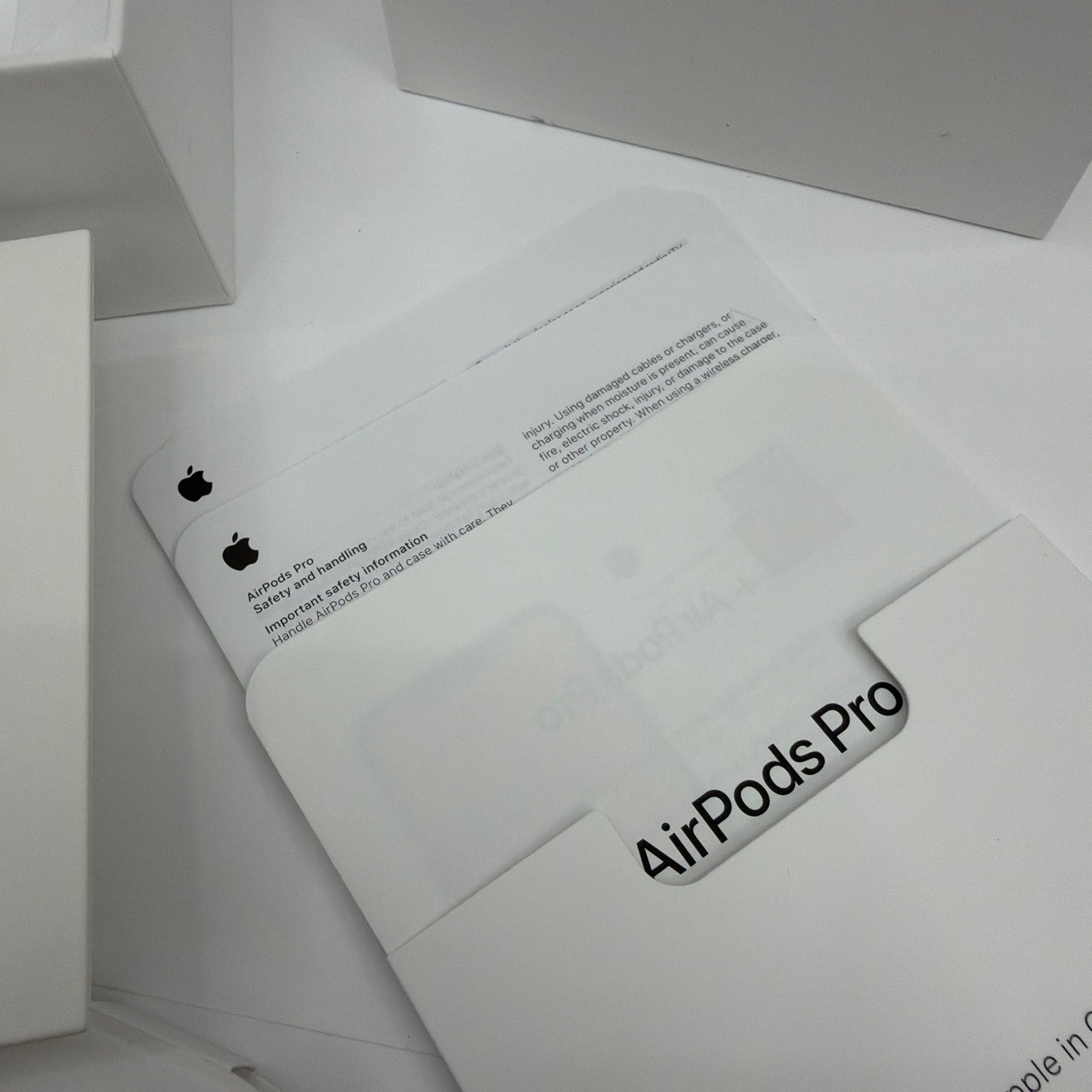 Apple AirPods Pro MWP22AM/A Empty Box Only with Inserts & Tips
