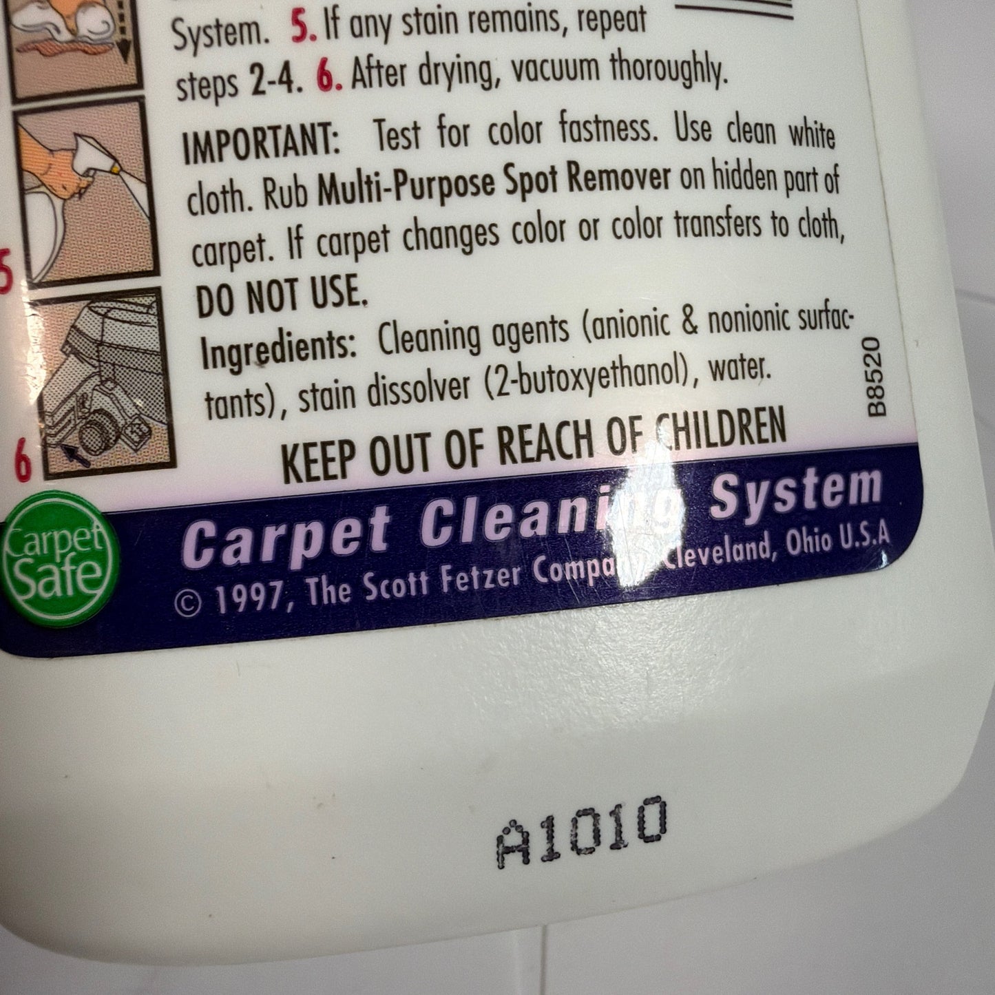 Kirby Homecare Products Multi-Purpose Spot Remover Carpet Cleaning System 12 fl.