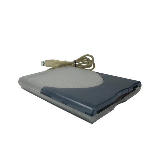 VST FDUSB-M External USB 3.5 Floppy Disk Drive Blue Clear