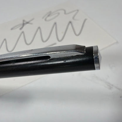 Fairmont.com Black Ballpoint Pen Silver Trim Tested Working