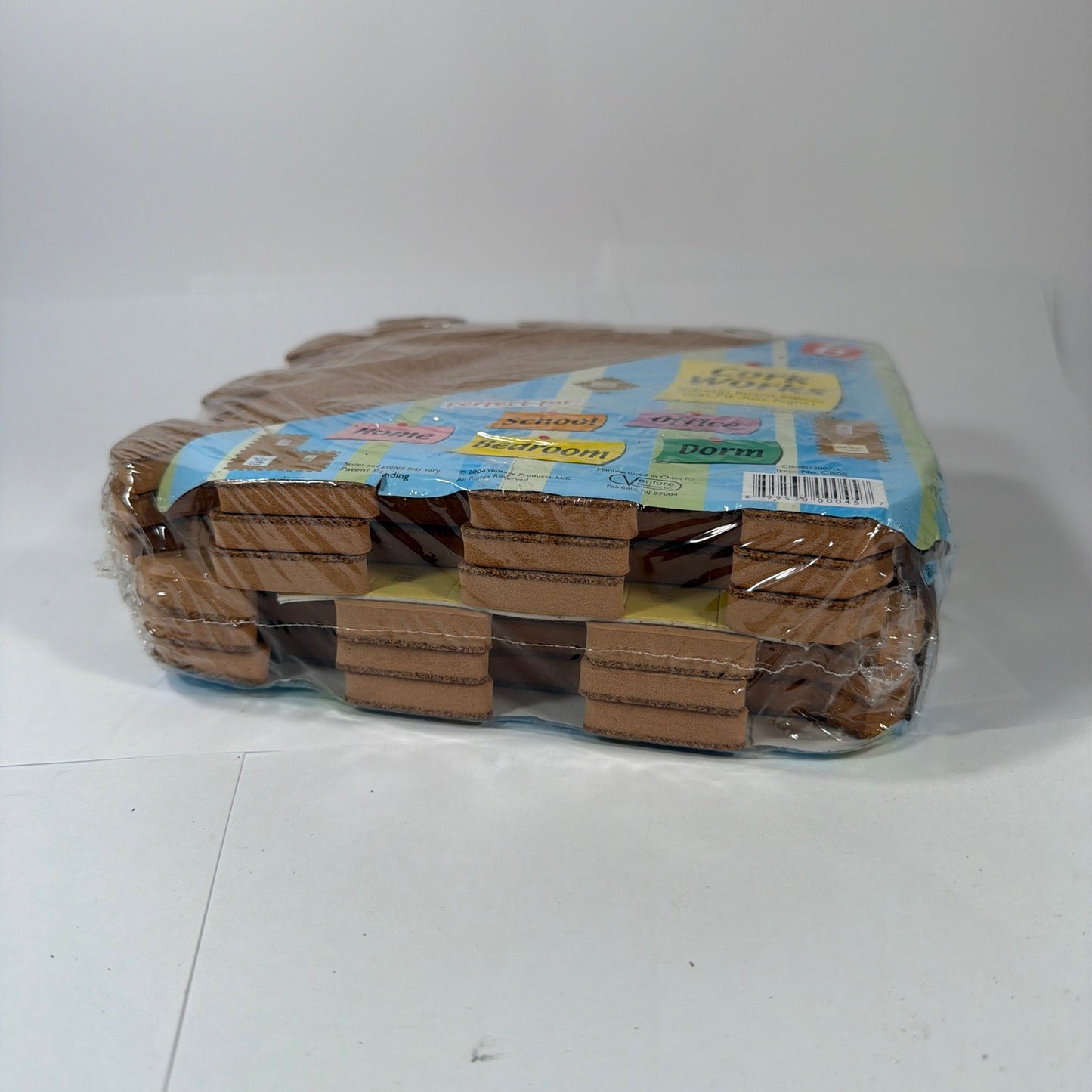 Cork Works Interlocking Cork Bulletin Board Pieces 6-Pack 8 in Tiles 16x24