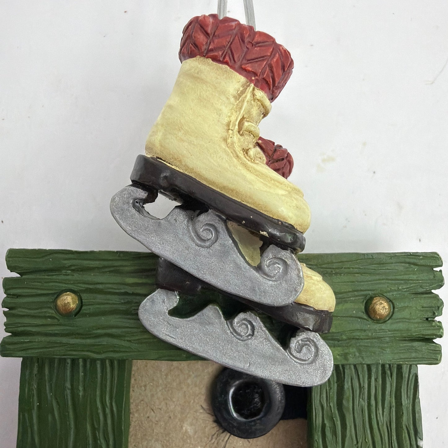 Winter Memories Hanging Mini Photo Frame Ornament Ice Skates