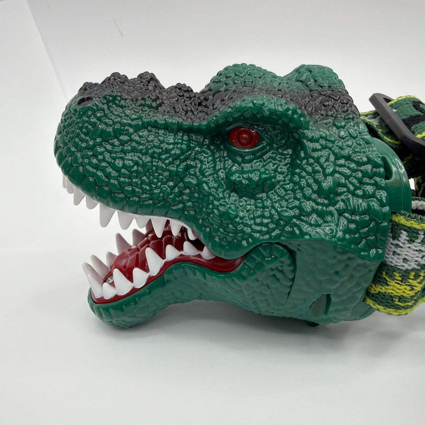 Roaring Dinosaur Head Lamp Green T-Rex USB Rechargeable Headlamp