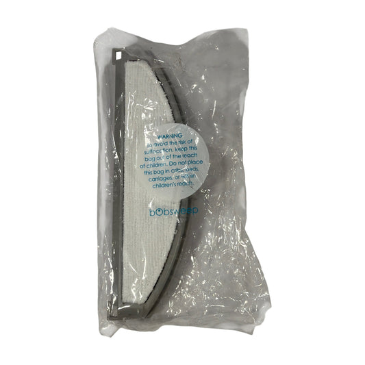 bObsweep 8" Microfiber Mop Pad Attachment Replacement Gray/White