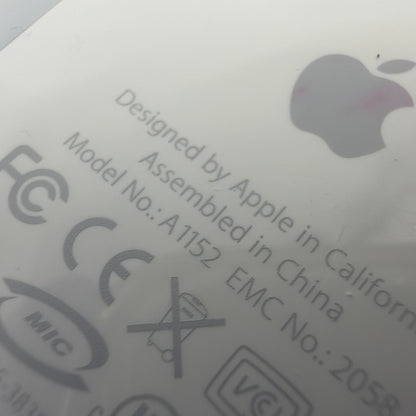 Apple Mighty Mouse A1152 Wired USB Mouse White Tested Working