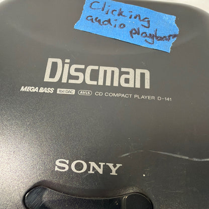 Sony Discman CD Player Lot D-141 D-125 D-E307CK For Parts Repair