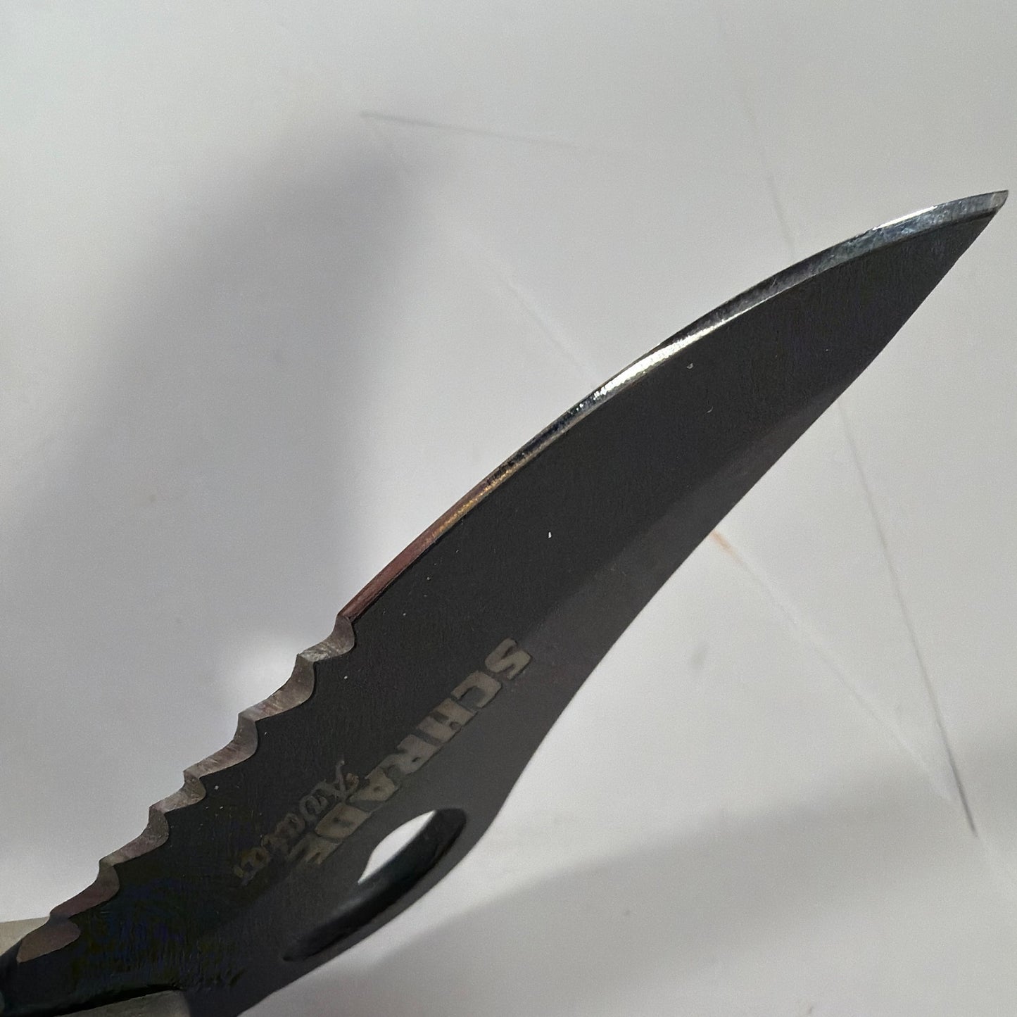 Schrade Aviator Folding Pocket Knife Partially Serrated Black Blade