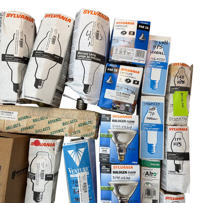Large Mixed Lot HID / HPS / Metal Halide & Halogen Lamps + Ballasts – School Sur