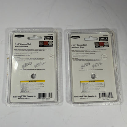 Lot of 2 Warrior GRIT 2-1/2 in Diamond Grit Multi-Tool Blade 68957