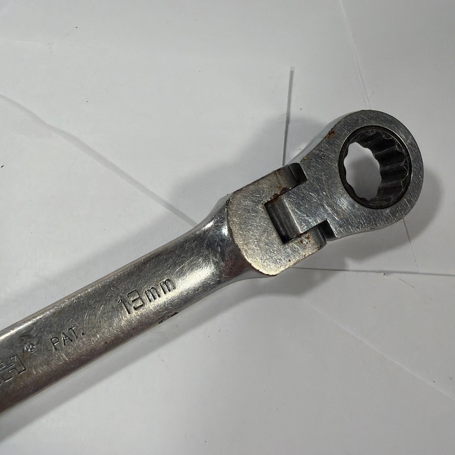 Pittsburgh Professional 13mm Flex-Head Ratcheting Combination Wrench CR-V Taiwan