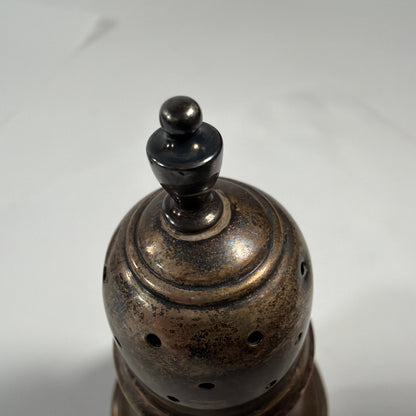 Vintage Sterling Silver Muffineer Sugar Shaker Marked M Sterling 857 5 in 56.6g
