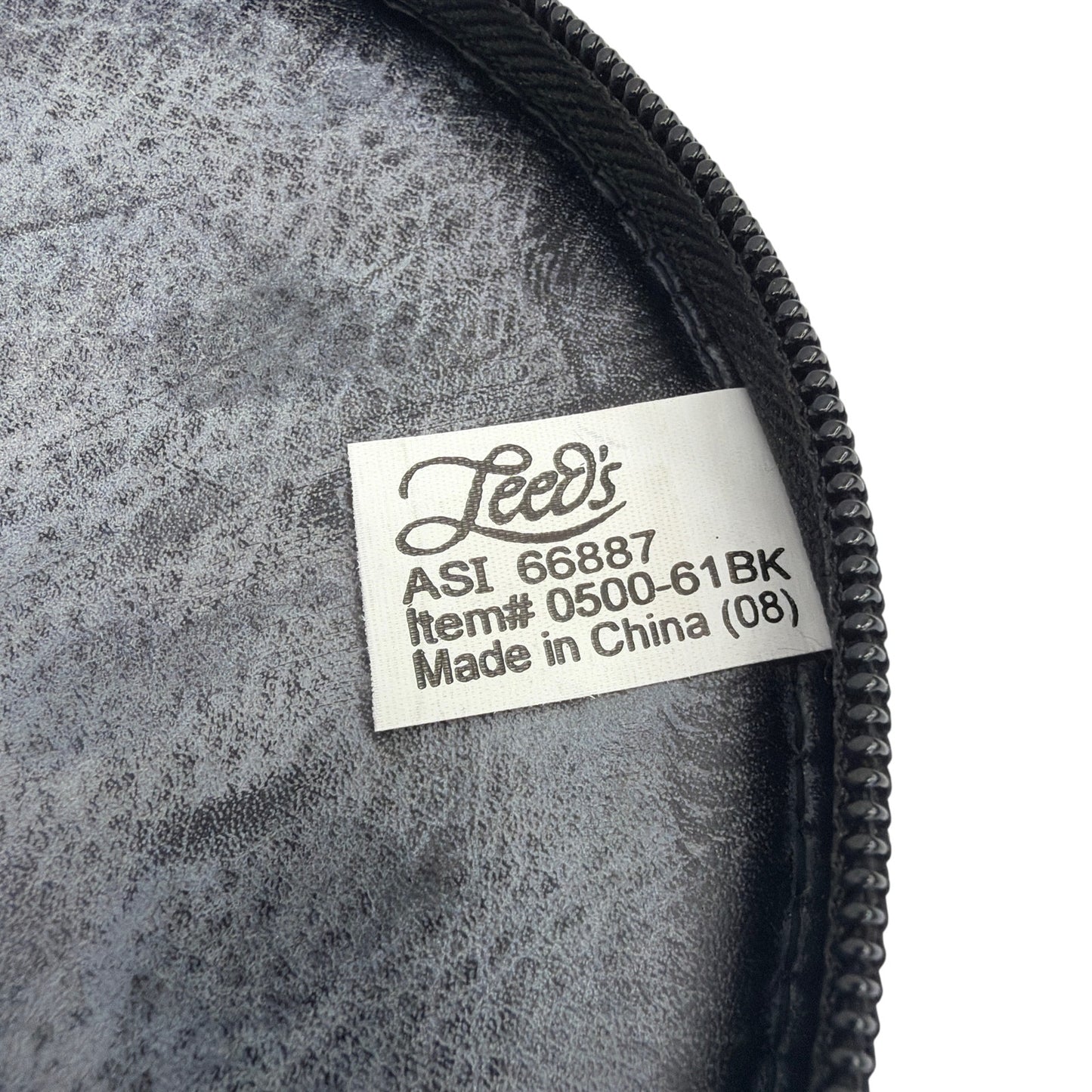 Microsoft Windows 2000 Round Zippered Case Pouch Leed's Black