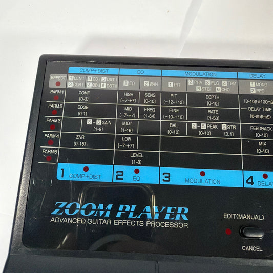 Zoom Player 2020 Advanced Guitar Effects Processor Multi-Effects Floor Unit