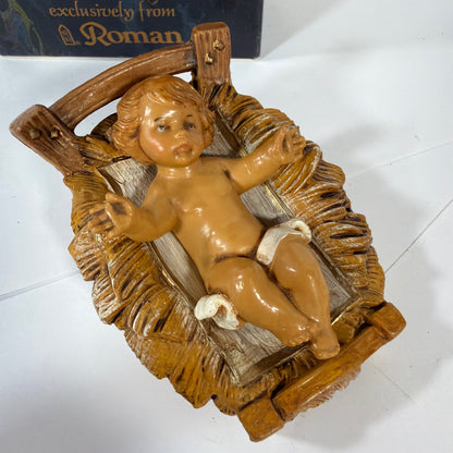 Fontanini Classic Baby Jesus With Manger 5 Inch Collection 72513 With Box