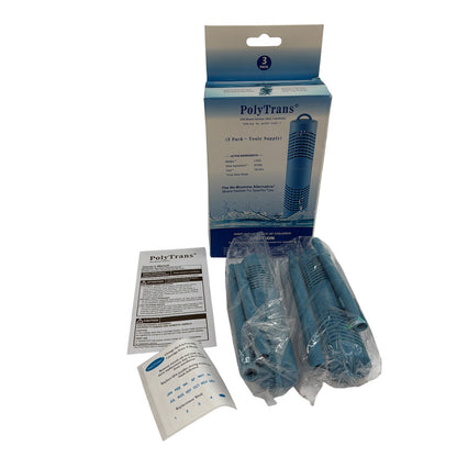 PolyTrans SPA Mineral Sanitizer Stick 3-Pack Box With 2 Sticks Present