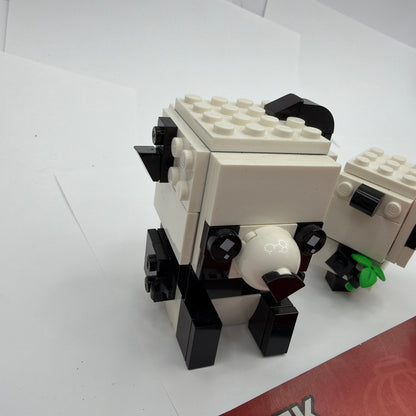 LEGO BrickHeadz 40466 Panda Incomplete Set With Instructions