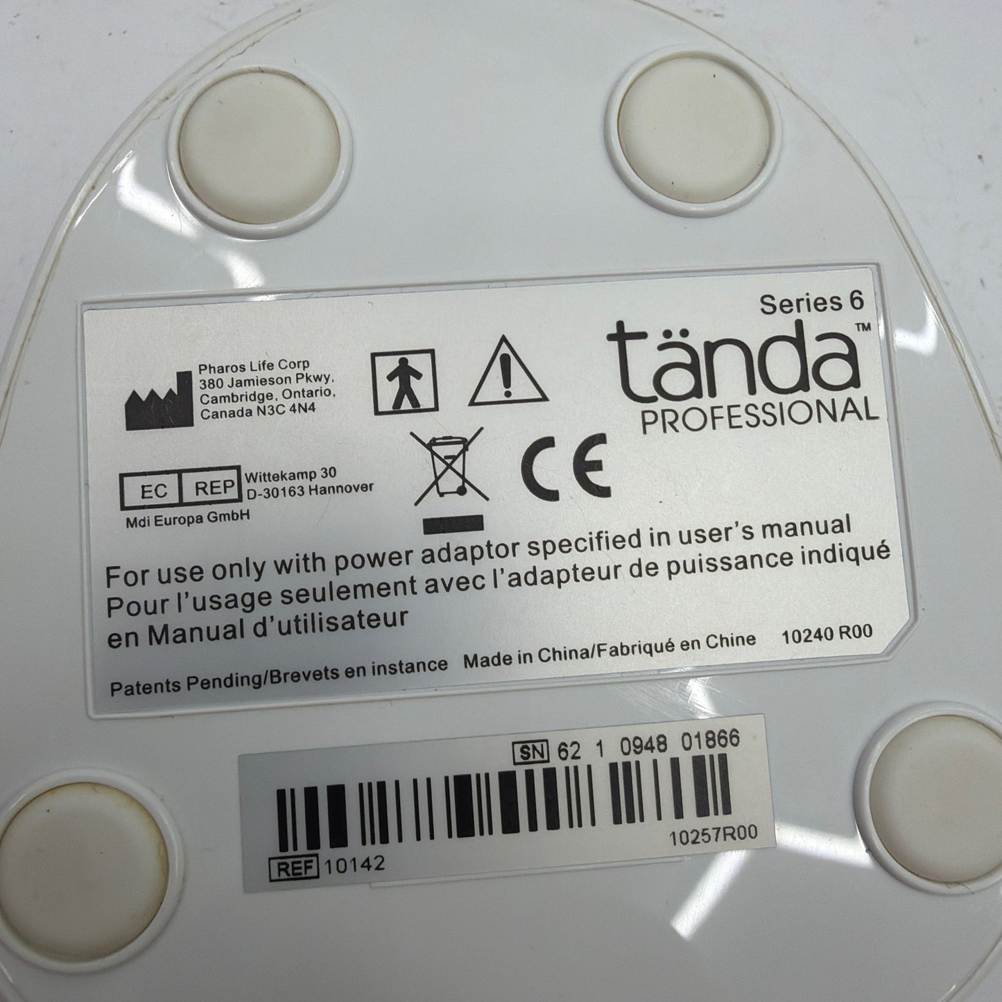 Tanda Professional Series 6 Charging Stand Base with 9V Power Adapter