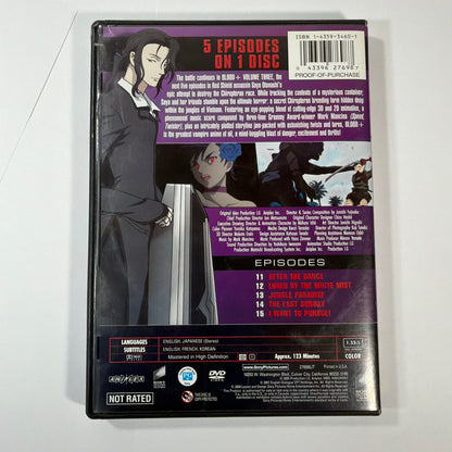 Blood+ Volume Three DVD 1-Disc Set Tested Working