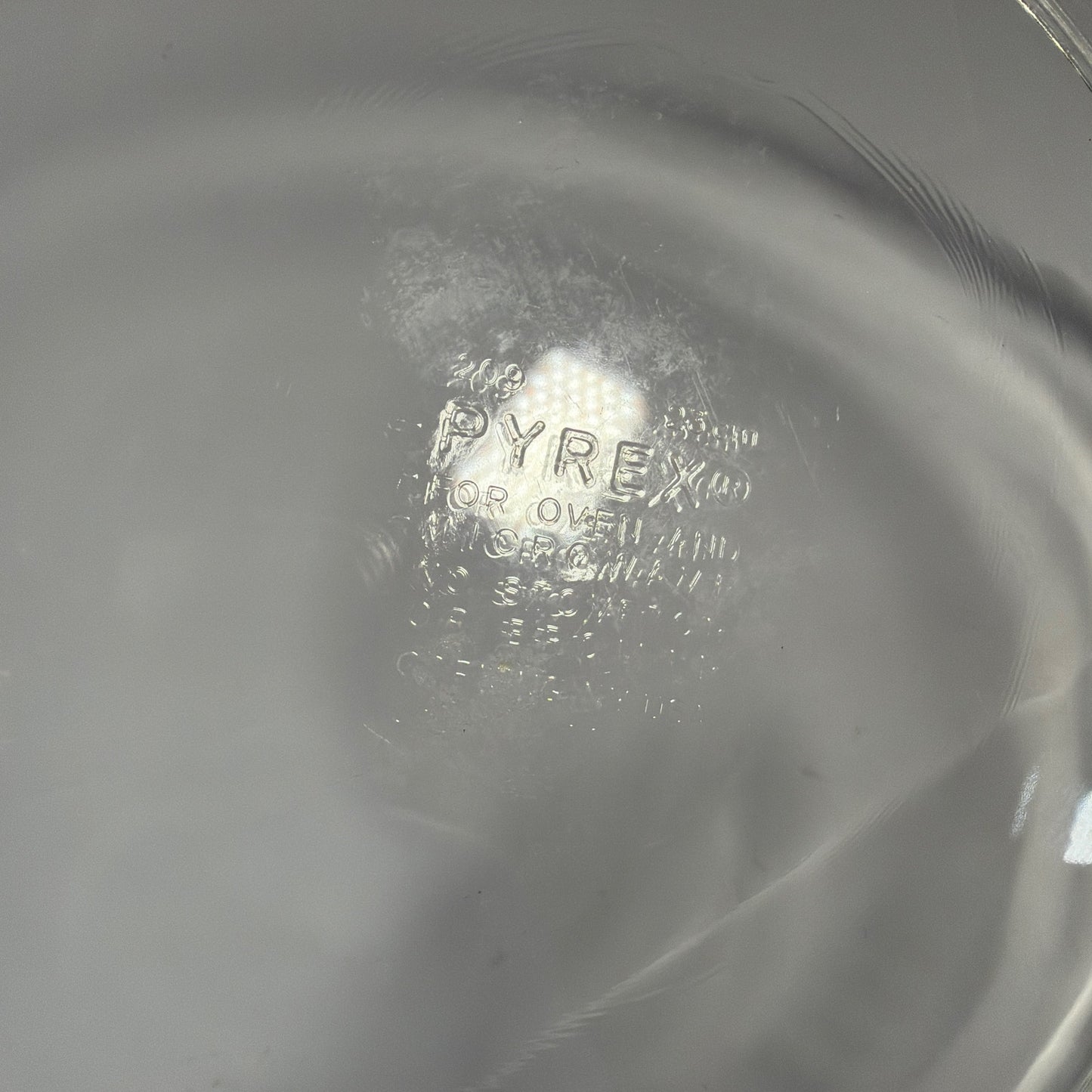 Pyrex 209 Clear Glass Pie Plate 9 in 23 cm
