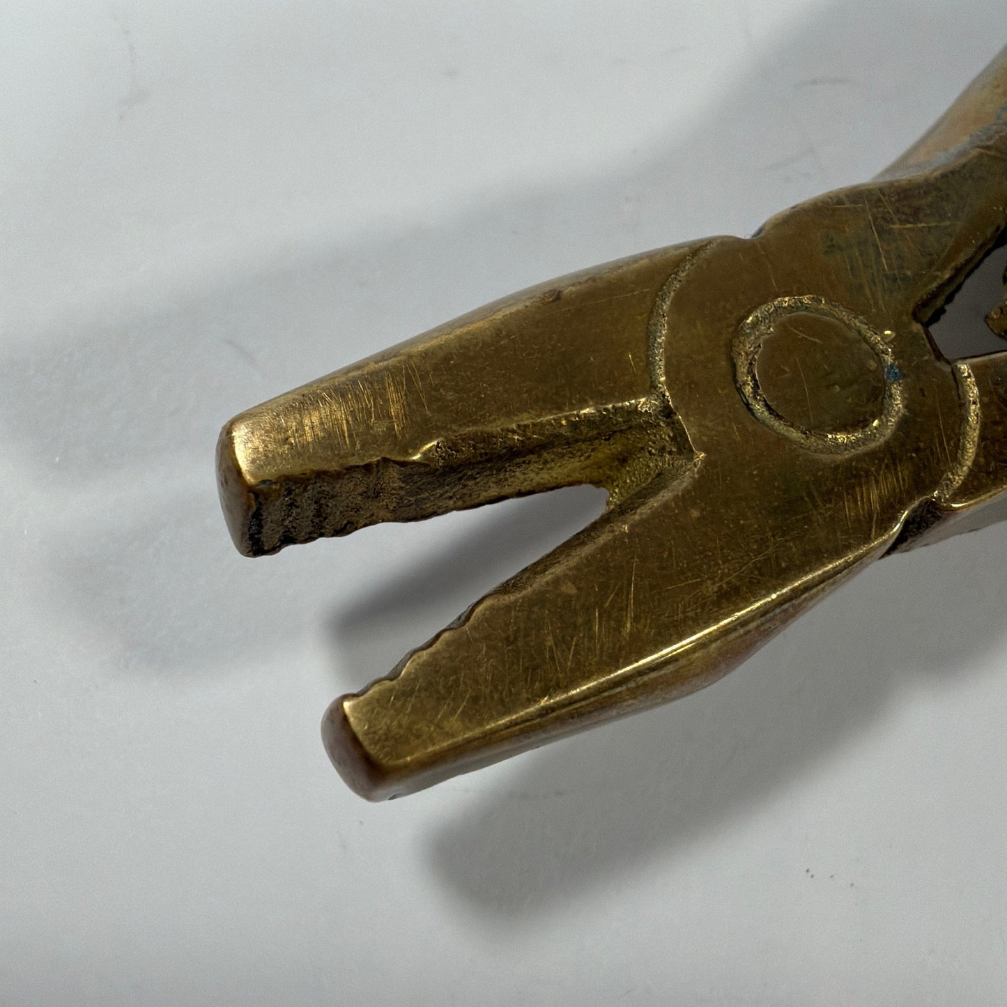 Vintage 1980 'Electrician' Pliers Solid Brass Belt Buckle 6130