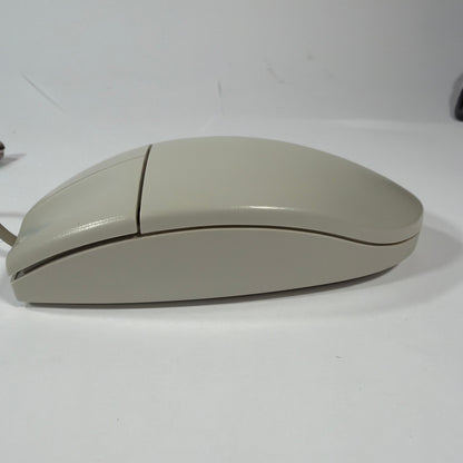 M-S34 Wired PS/2 Computer Mouse Beige/Gray Tested Working
