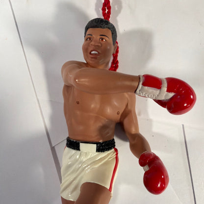 Hallmark 1999 Boxer Hanging Ornament Figure With Red Tassel Approx 5 in