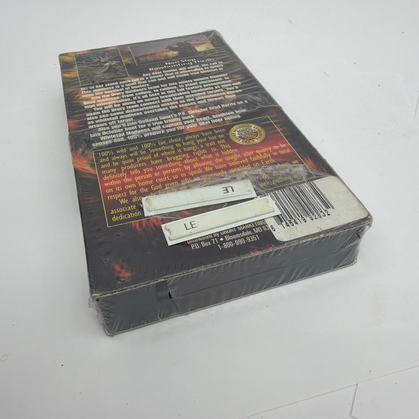 Drury Outdoors Whitetail Madness 1 VHS Sealed Hunting Video Mark Terry Drury