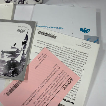 Sony AIBO Explorer ERF-220AW02E Box and Manuals Only for ERS-210 ERS-220