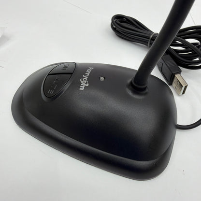 Perrycom USB Desktop Gooseneck Microphone Red Foam Windscreen 13 In