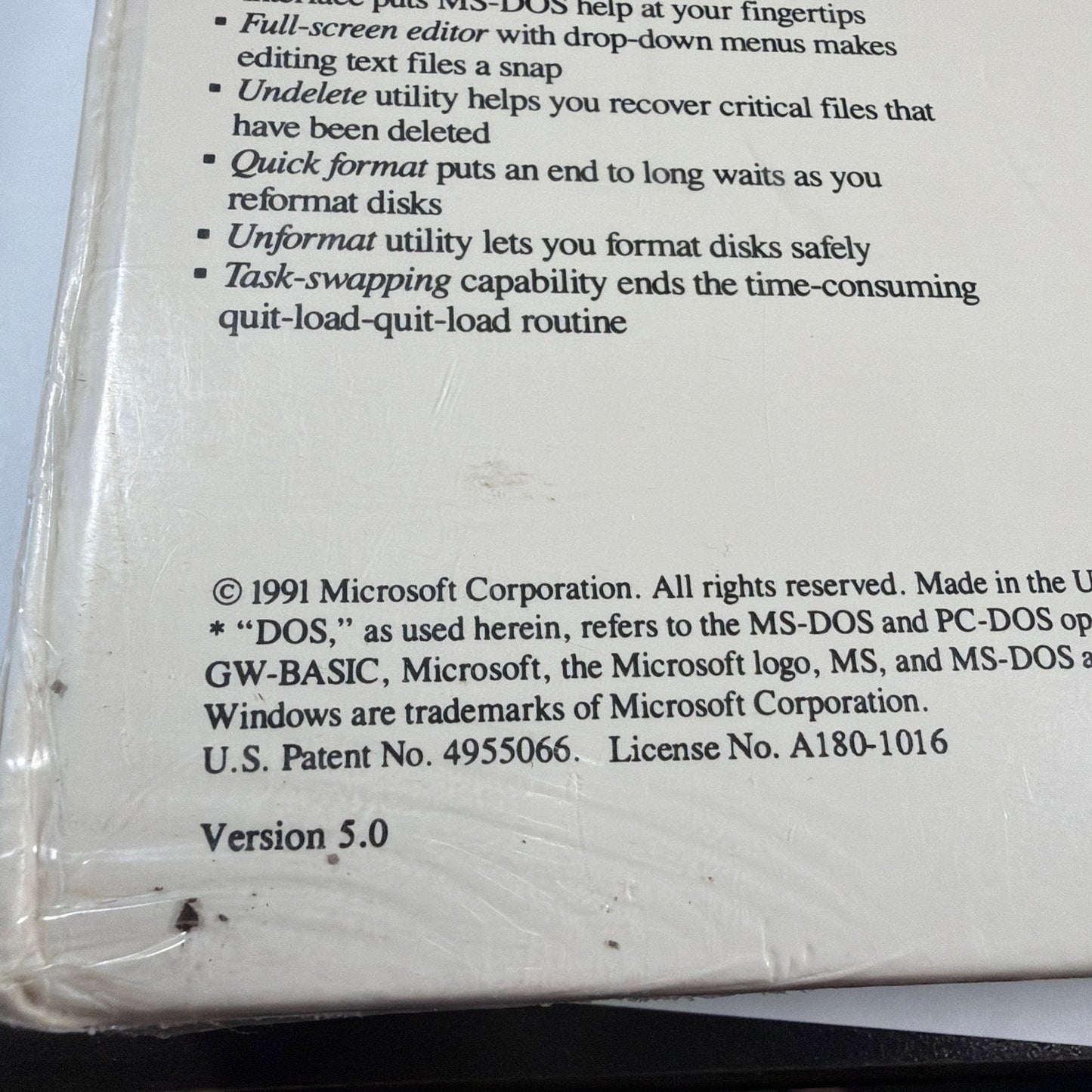 Microsoft MS-DOS 5.5 OEM Operating System Sealed 5.25 High-Density Disks ProVite