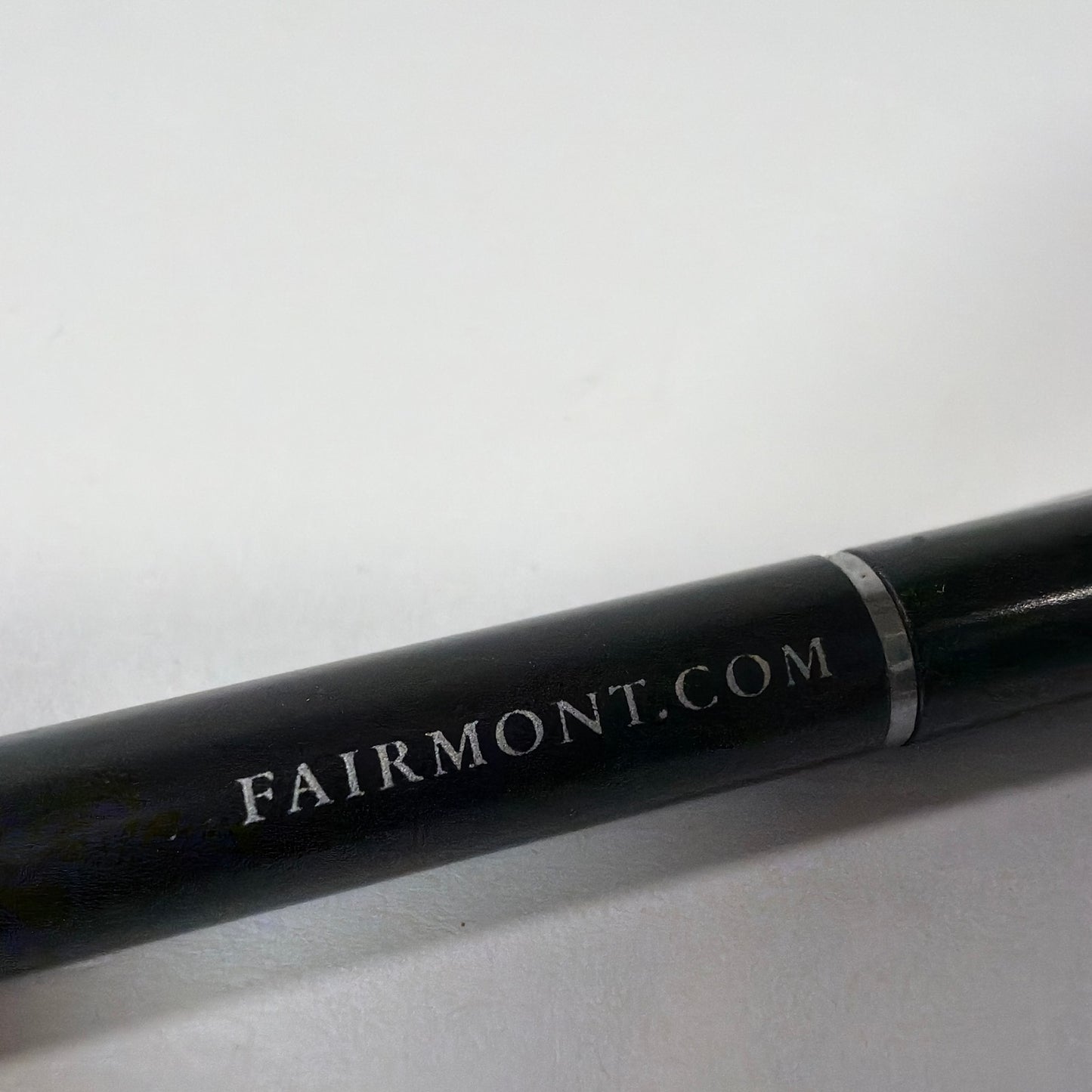Fairmont.com Black Ballpoint Pen Silver Trim Tested Working
