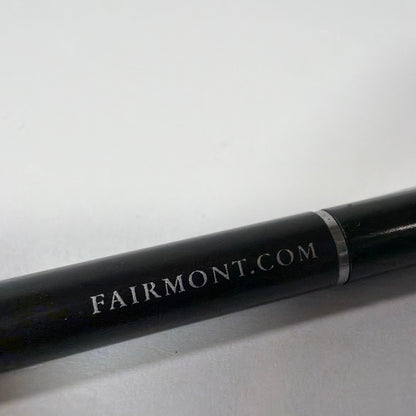 Fairmont.com Black Ballpoint Pen Silver Trim Tested Working