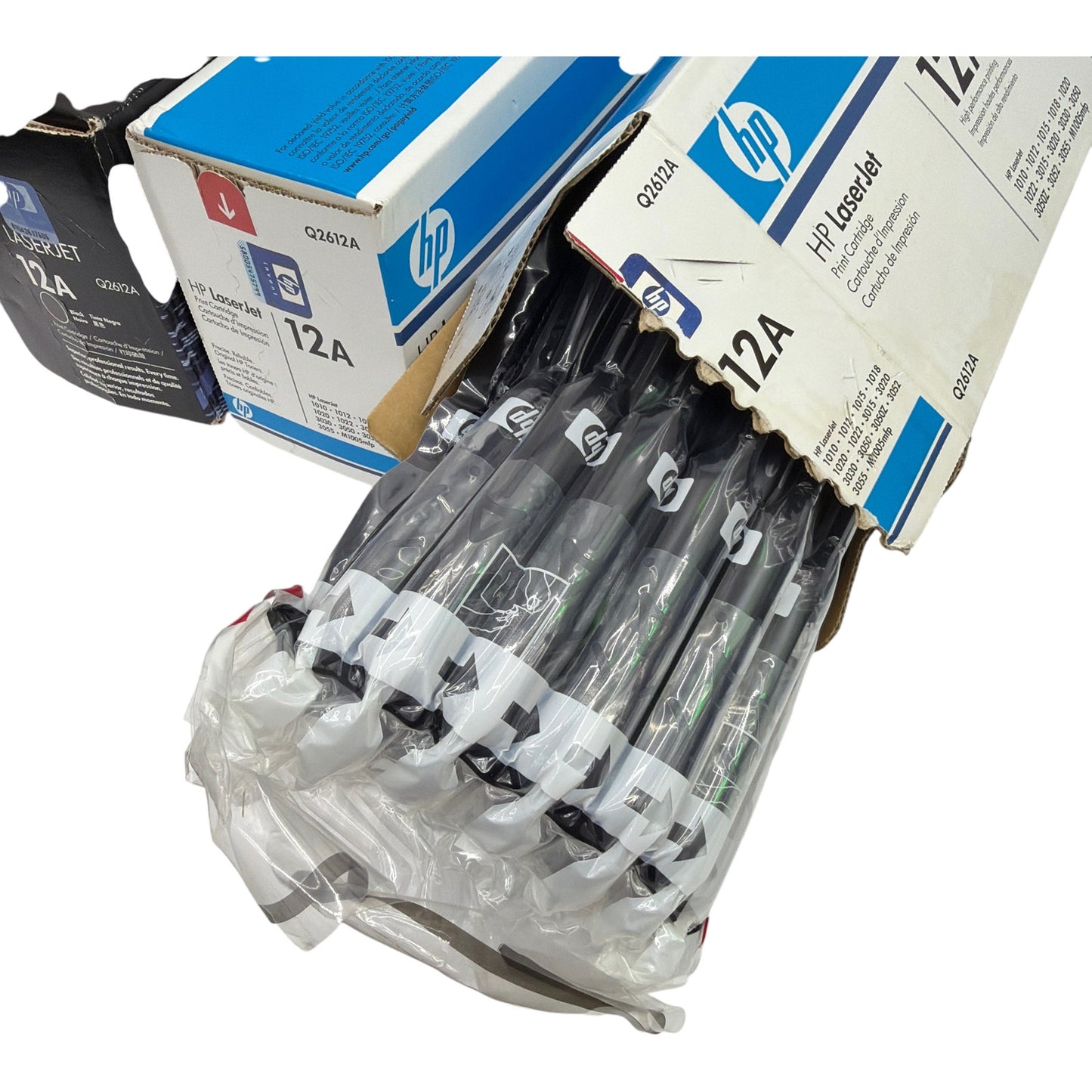 Lot of 3 Genuine HP LaserJet 12A Black Toner Cartridges Q2612A