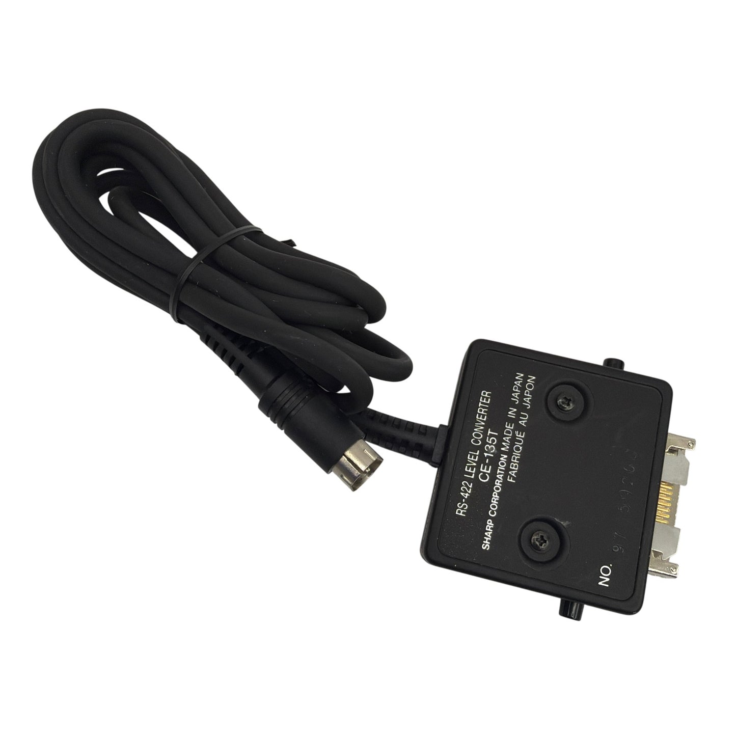 Sharp CE-135T RS-422 Level Converter Cable 15-pin SIO to 8-pin Mini DIN Japan