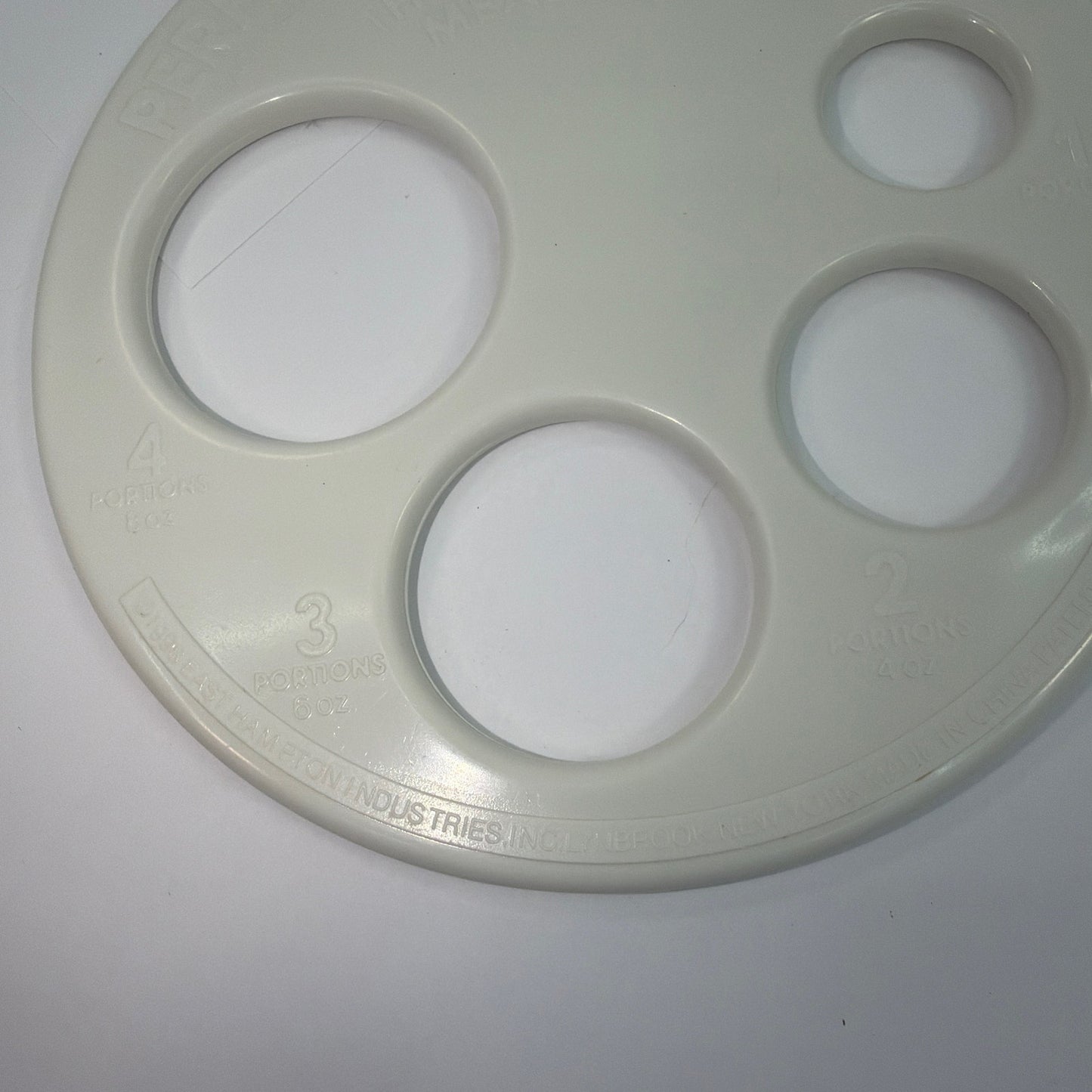 Vintage Perfect Pasta Portions The Spaghetti Measure 1-4 Portion White