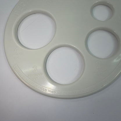 Vintage Perfect Pasta Portions The Spaghetti Measure 1-4 Portion White