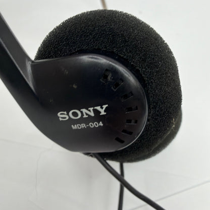 Sony MDR-004 On-Ear Wired Stereo Headphones Black Tested