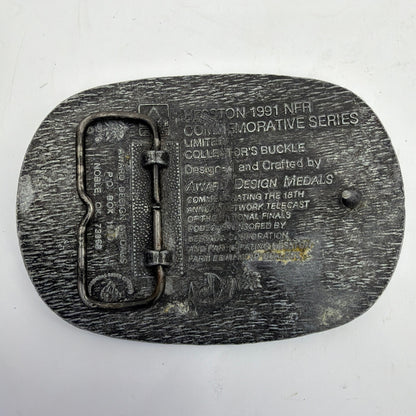 Hesston 1991 National Finals Rodeo NFR Commemorative Belt Buckle