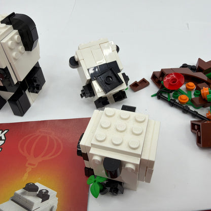 LEGO BrickHeadz 40466 Panda Incomplete Set With Instructions