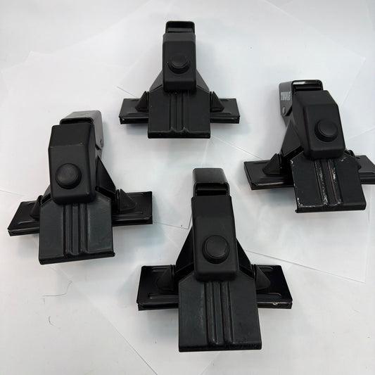 Thule Sweden Rain Gutter Roof Rack Towers Set of 4 Black