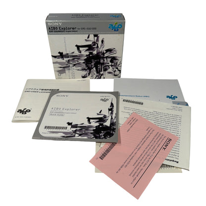 Sony AIBO Explorer ERF-220AW02E Box and Manuals Only for ERS-210 ERS-220