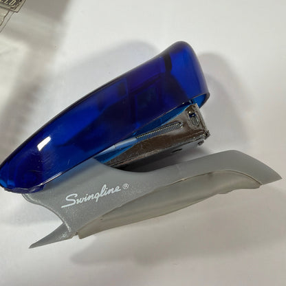Swingline WORX Personal Stapler 79168 Blue Gray With Staples