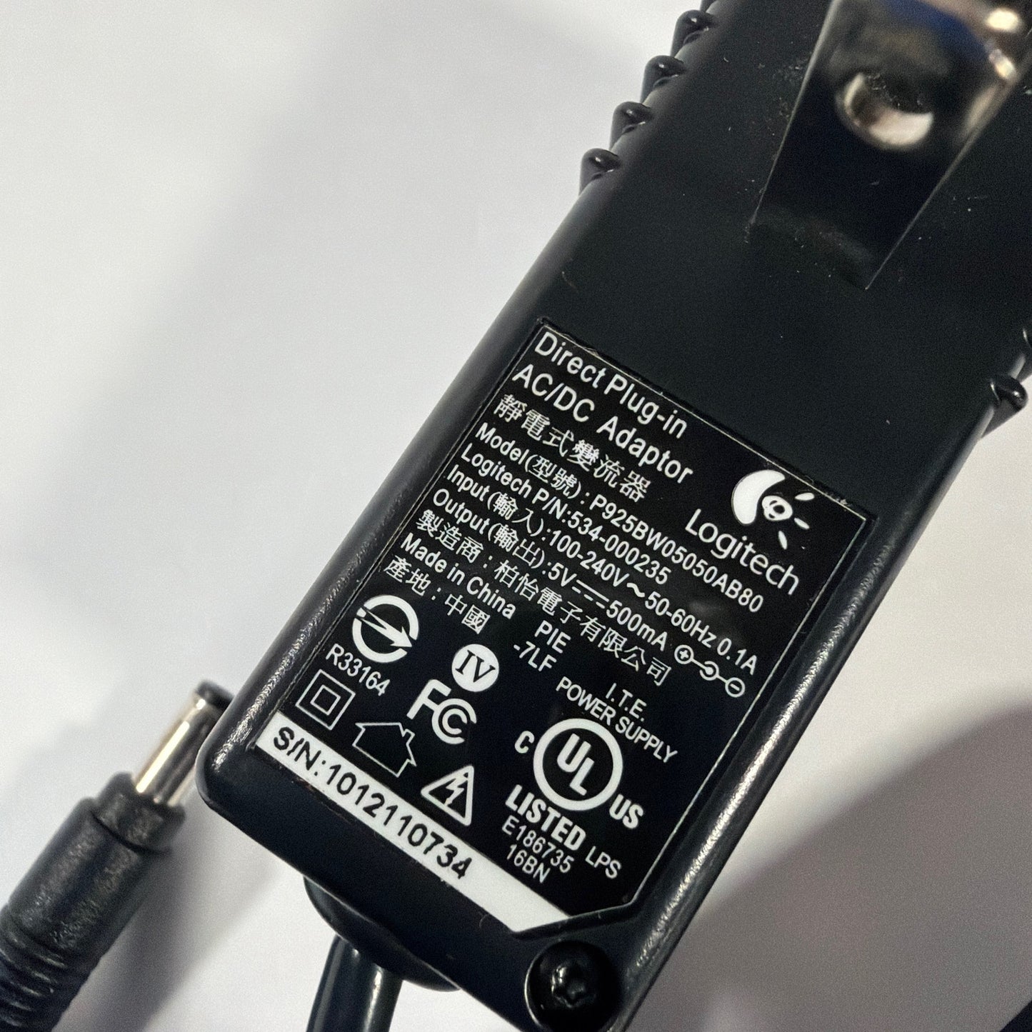 Logitech Harmony Adapter for PlayStation 3 PS3 E-R0001 843-000029 with AC Power