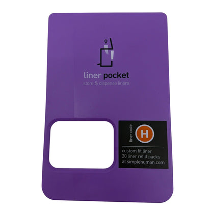 simplehuman Liner Pocket Trim/Cover Panel - Liner Code H - Purple