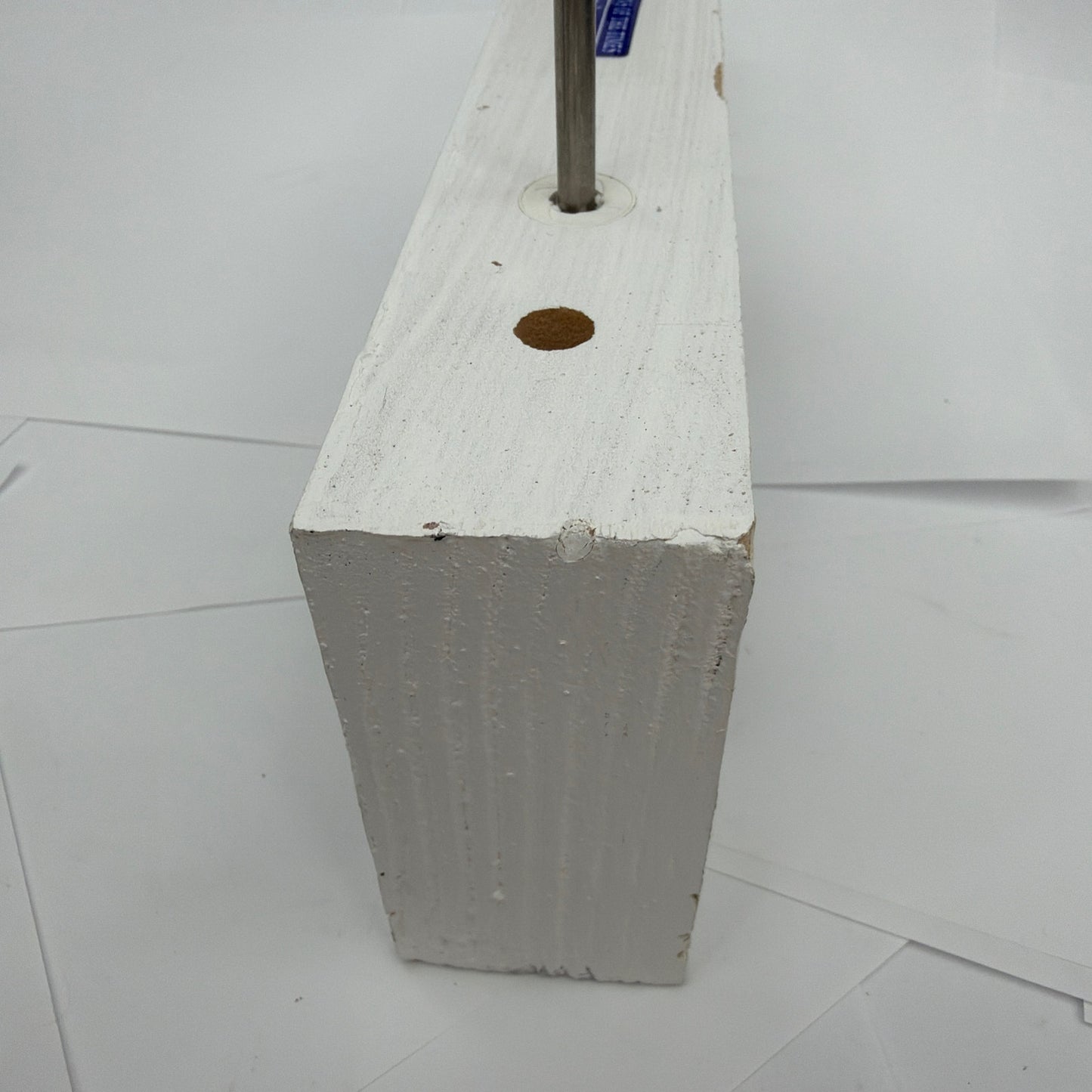 USGA Wood Golf Tee Marker Sign With Metal Stakes 10 Inch