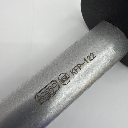Winco Acero KFP-122 12 in Oval Diamond-Coated Sharpening Steel Black Handle NSF