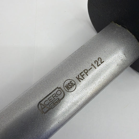 Winco Acero KFP-122 12 in Oval Diamond-Coated Sharpening Steel Black Handle NSF