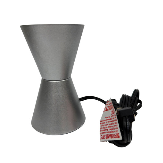 Silver Motion and Glitter Lamp Model 2000 6 Inch Tested Working