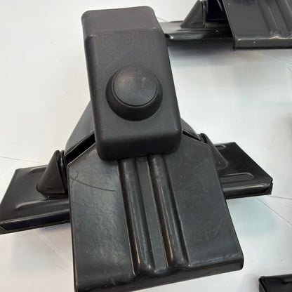 Thule Sweden Rain Gutter Roof Rack Towers Set of 4 Black