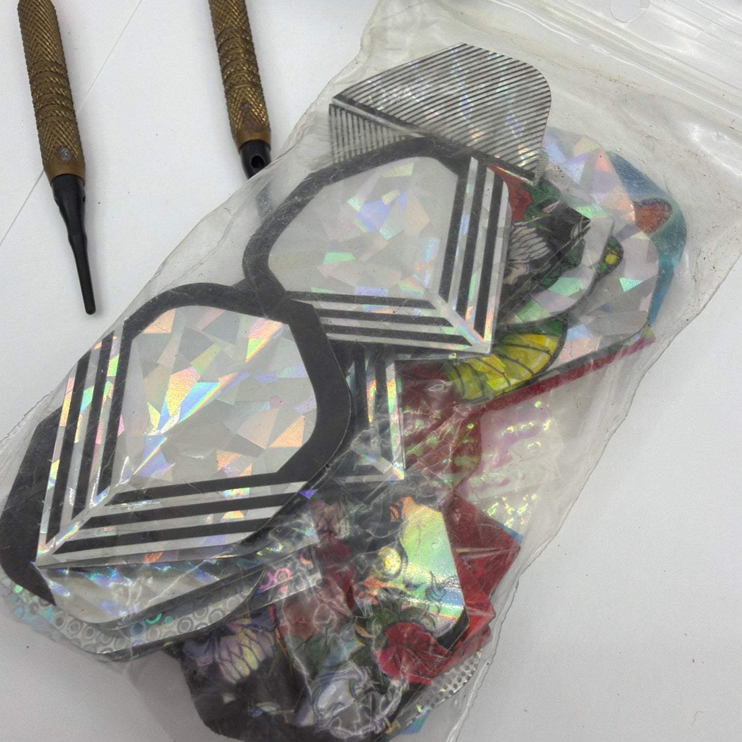 Lot of 10 Vintage Soft Tip Darts With Flights and Viper Tufflex Tips